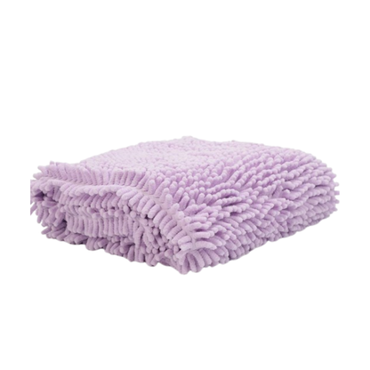 Pastel Purple Microfibre Dog Drying Towel with Hand Pockets