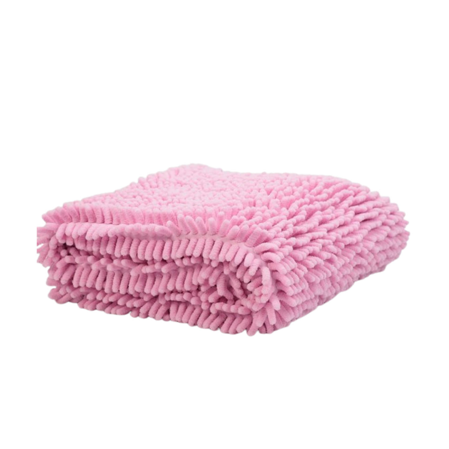 Pastel Pink Microfibre Dog Drying Towel with Hand Pockets