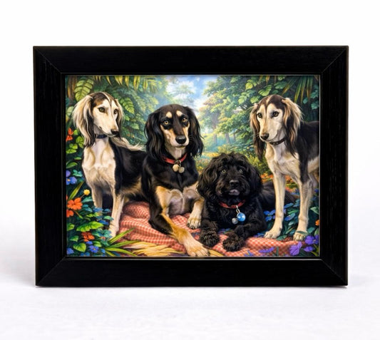 The "Big Pawsonality" Signature Custom Framed Pet Portrait