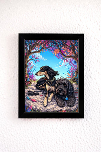 The "Big Pawsonality" Signature Custom Framed Pet Portrait